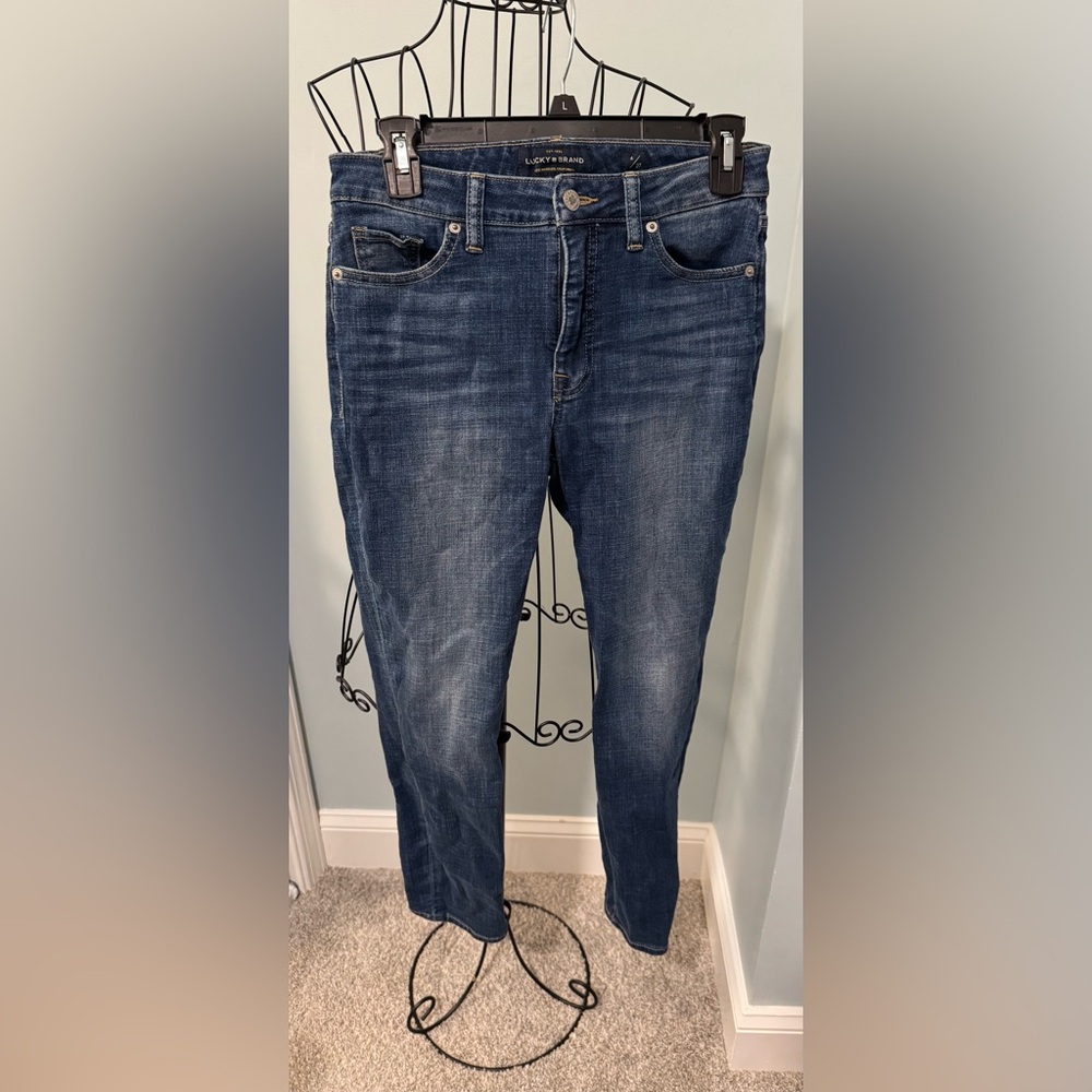 Lucky Brand Blue Jeans Denim Hayden Skinny Womens Size 4 27 Pants Ladies